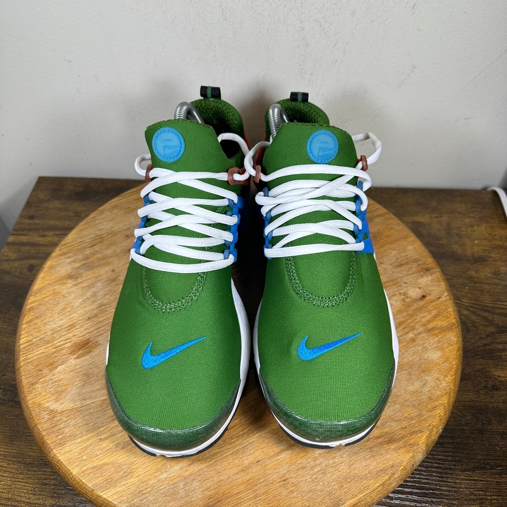 Nike Air Presto Mens Forest Green Blue Orange Running Shoes CT3550-300 Size 10 - Picture 8 of 9